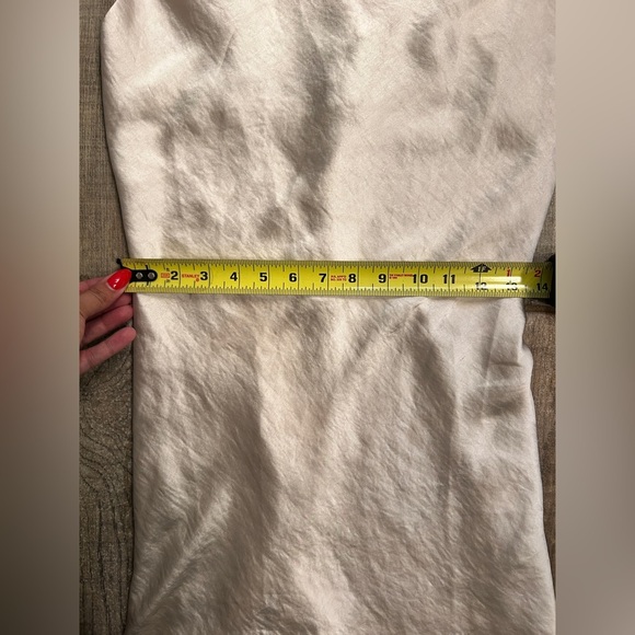 Audrey 3+1 Light Nude Satin Slip Dress - Picture 6 of 7